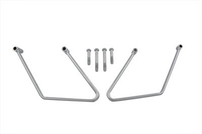 V-Twin #302258 - Chrome Saddlebag Support Kit