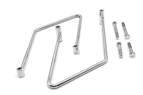 V-Twin #302258 - Chrome Saddlebag Support Kit