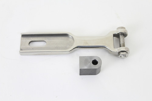 V-Twin - Polished Stainless Steel Solo Seat Nose Pivot Kit