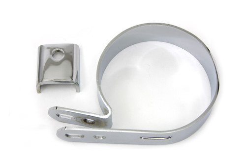 V-Twin #63472C - Chrome 3-1/4 inch Replica Muffler Clamp