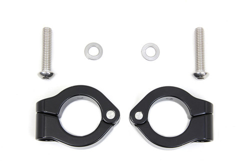 V-Twin #77717B - Black Fog Lamp Engine Bar Clamp