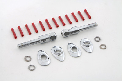 V-Twin #80166 - Turn Signal Relocation Kit Chrome