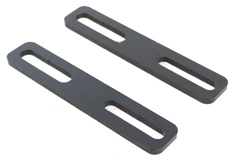 V-Twin #D-3161 - Black 5 inch Exhaust Bracket Set