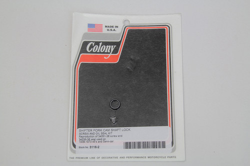 Colony - Shifter Fork Cam Shaft Lock Screw and Oil Seal Kit