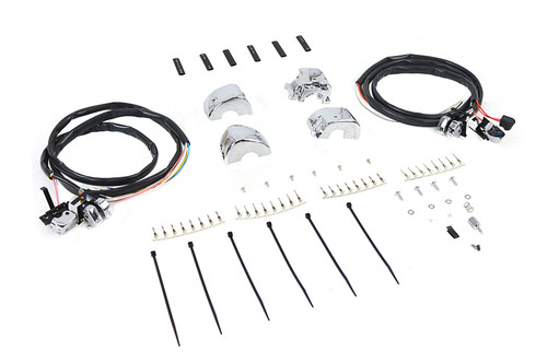 Volt Tech #371011 - Handlebar Control Switch Housing Kit Chrome