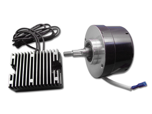 Volt Tech - Black 17 Amp 12 Volt Alternator Generator Conversion Kit