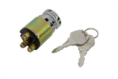 Volt Tech #71375 - Chrome Ignition Key Switch