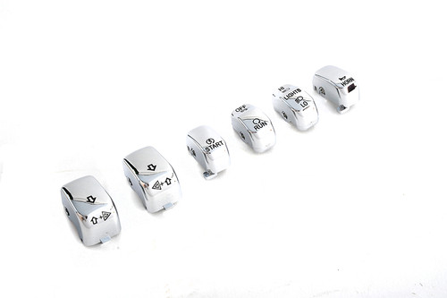 Volt Tech #H18-0335CO-C - Handlebar Switch Cap Set Chrome