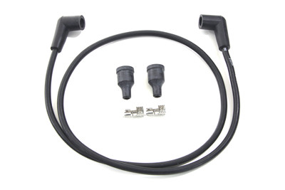 Volt Tech #40158 - Black Copper Core 7mm Spark Plug Wire Kit