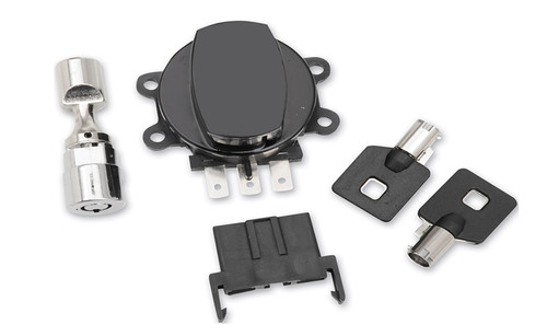 Volt Tech #78405B - Side Hinge Ignition Switch Black with Fork Lock