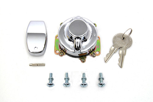 Volt Tech #72648 - Fat Bob Ignition Switch with 6 Terminals Chrome