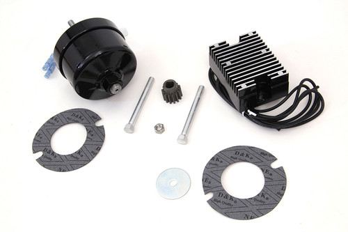 V-Twin - Black 12 Volt Alternator Generator Conversion Kit