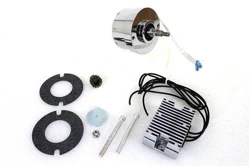 V-Twin - Chrome 12 Volt Alternator Generator Conversion Kit