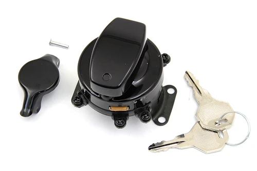 Volt Tech #21-0202AGB - Fat Bob Ignition Switch with 6 Terminals Gloss Black