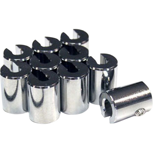 No-mar #WT-SPK10CH-75 - Wheel Weights - 3/4 oz - Chrome - 10 Pack