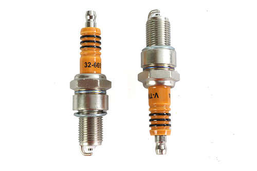 Volt Tech #E18-6663SWVT - V-Twin Performance Spark Plug Set
