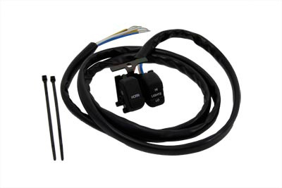 Volt Tech #84531 - Handlebar Switch Dimmer and Horn Black