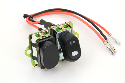Volt Tech #63516 - Rocker Style LED Fairing Switch Kit Black