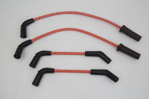 Sumax #C30838 - Sumax Orange with Black Tracer 7mm Spark Plug Wire Set