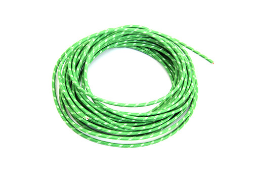 Volt Tech #40126 - Green 25' Cloth Covered Wire