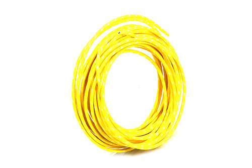 Volt Tech - Yellow with White Dot 25' Braided Wire
