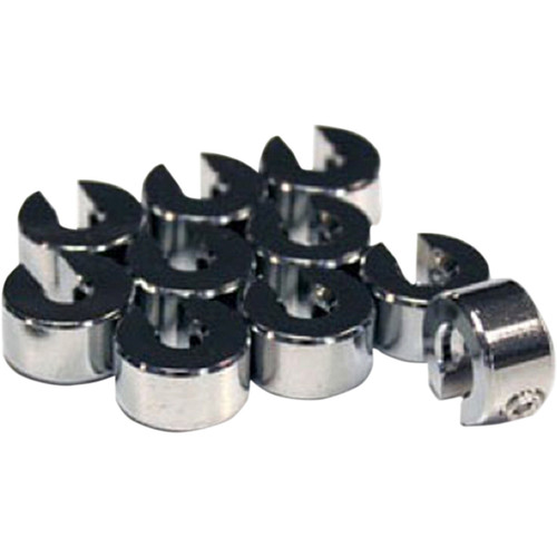 No-mar #WT-SPK10CH-25 - Wheel Weights - 1/4 oz - Chrome - 10 Pack