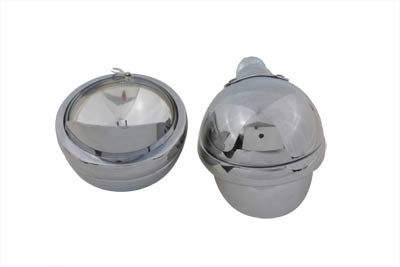 V-Twin #70243V - 4-1/2 inch Spotlamp Set with Visor