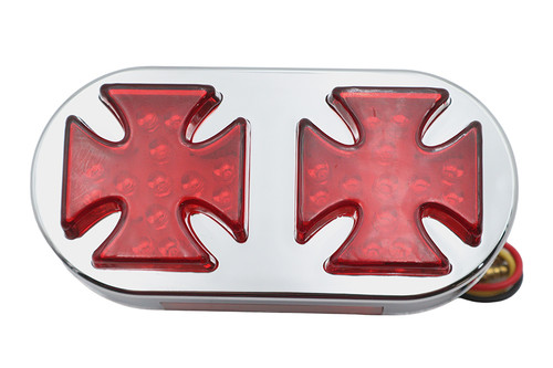 Wyatt Gatling #12-0092R - Chrome Maltese Tail Lamp