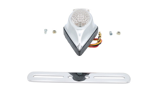 Wyatt Gatling #20-6580CIED - Chrome Teardrop LED Tail Lamp Clear Lens