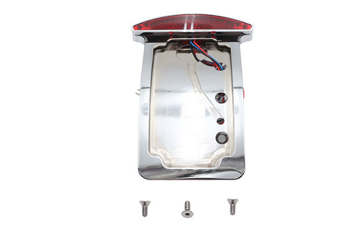 Wyatt Gatling #76061ET - Chrome Slice LED Tail Lamp License Plate Assembly