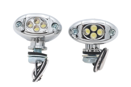 Wyatt Gatling #20-6813W - LED Clear Marker Lamp Set Center Mount