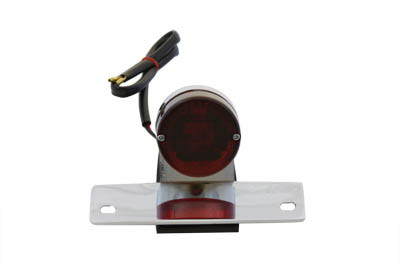 Wyatt Gatling #20-6595B - Chrome P-K Sport Tail Lamp with Red Lens