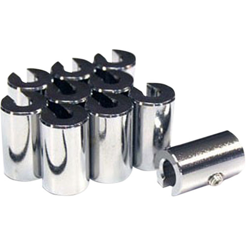 No-mar #WT-SPK10CH-1 - Wheel Weights - 1 oz - Chrome - 10 Pack
