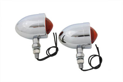 Wyatt Gatling #20-6505AL - Chrome Red Marker Lamp Set