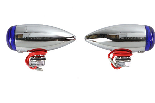 Wyatt Gatling - Mini LED Bullet Blue Lens Marker Lamp Set