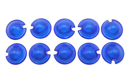 Wyatt Gatling #19494B - Bullet Style Marker Lamp Blue Lens