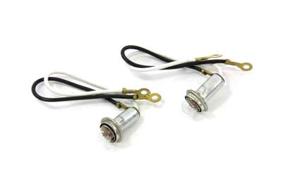 Wyatt Gatling #12-0023-A2 - Insulated Type Indicator Lamp Socket with Bulb