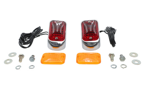 Wyatt Gatling #12-6055R/A - Deco Marker Lamp Set Bulb Type With Red and Amber Lenses