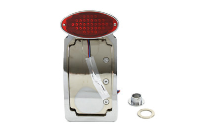 Wyatt Gatling #28-6045LED - Chrome Tail Lamp Assembly With Oval Lamp
