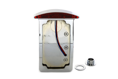 Wyatt Gatling #28-6041LED - Chrome Slice LED Vertical Mount Tail Lamp Assembly