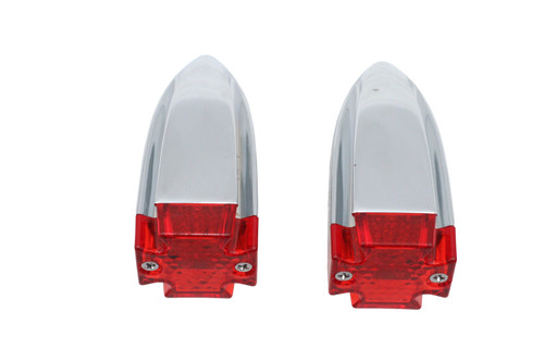 Wyatt Gatling #20-6576RA - Red Lens with Amber LED Marker Lamp Set