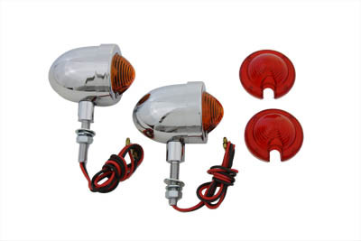 Wyatt Gatling #20-6526A/R - Chrome Egg Style Marker Lamp Set