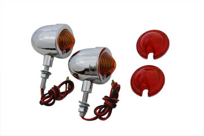 Wyatt Gatling #20-6526A/R - Chrome Egg Style Marker Lamp Set