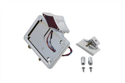 V-Twin - Chrome Horizontal LED Tail Lamp Kit Diamond Style