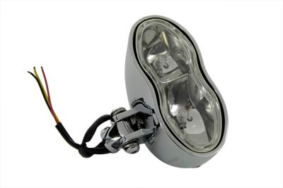 Wyatt Gatling #20-6070 - 5-3/4 inch Headlamp Assembly Bi-Focal Style with Clear Lens