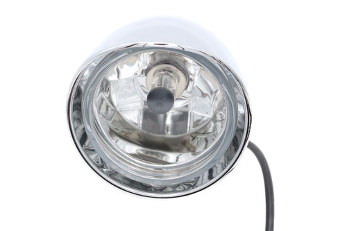 Wyatt Gatling - 3-1/2 inch Round Headlamp Billet with Visor