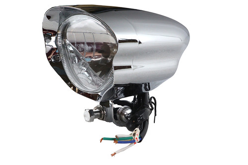 Wyatt Gatling #L20-6099CVE - 5-3/4 inch Headlamp Assembly Glow Style with Visor
