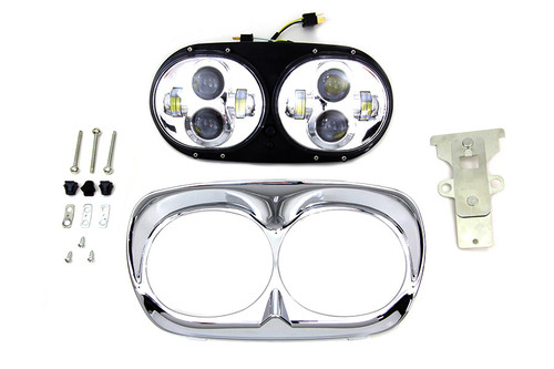 Wyatt Gatling #67700109 CH/CH - Chrome Dual LED Headlamp Unit
