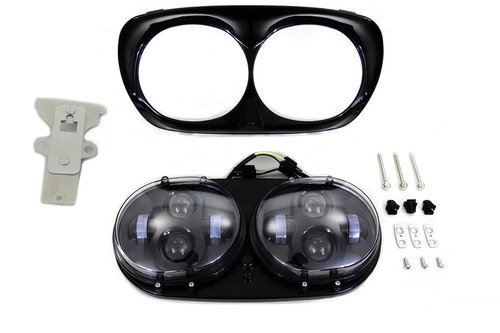 Wyatt Gatling #67700109 BL/BL - Black Dual LED Headlamp Unit