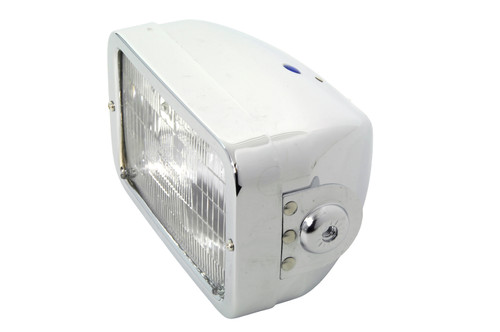 Wyatt Gatling - 4-1/2 inch Headlamp Rectangular Caddy Type Chrome